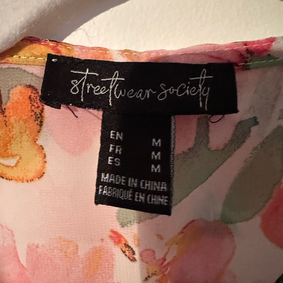 Streetwear Society Floral Blouse - Pink and Yellow - Picture 5 of 5